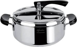 LAGOSTINA Pentola a Pressione per Induzione in Acciaio Inox 3,5 Litri cm 22 2 Manici - La Classica