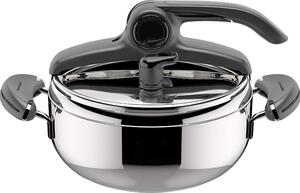 LAGOSTINA Pentola a Pressione per Induzione in Acciaio Inox 3,5 Litri cm 22 2 Manici - Mia LagoEasy'up