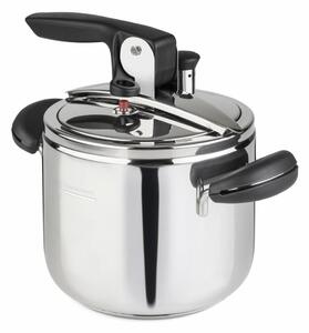 BARAZZONI Pentola a Pressione per Induzione in Acciaio Inox 3.5 Litri cm 18 2 Manici - Amelia