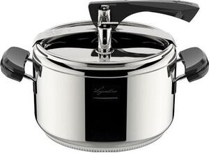 LAGOSTINA Pentola a Pressione per Induzione in Acciaio Inox 5 Litri cm 22 2 Manici - La Classica
