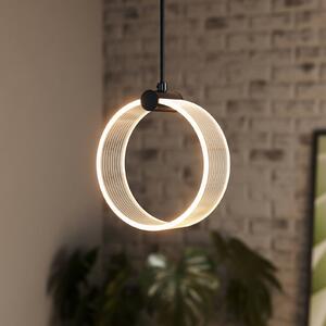 OSRAM Lampada LED a sospensione Decor Circle, 1 luce, CCT, nero Circle, Nero, Soggiorno / Sala da pranzo, Plastica, Moderno