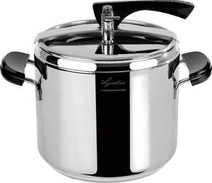 LAGOSTINA Pentola a Pressione per Induzione in Acciaio Inox 7 Litri cm 22 2 Manici - La Classica