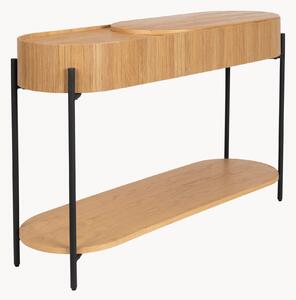 Consolle in legno con vano contenitore Slides