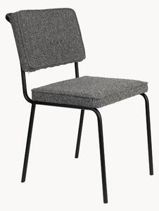 Set di 2 sedie in bouclé con piedini in metallo Buddy