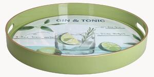 Vassoio rotondo per servire Gin & Tonic Summer Time
