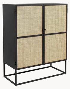 Credenza alta in rattan Guuji