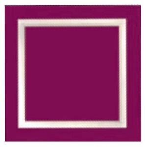 Plafoniera Contemporanea Square Metallo Magenta Led 40W