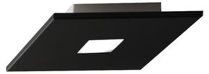 Plafoniera Contemporanea Sparta Metallo Nero 1 Luce Gx53