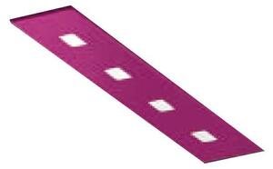 Plafoniera Contemporanea Sparta Metallo Magenta 4 Luci Gx53