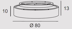 Sospensione Contemporanea Aurora Metallo Verde Bosco Led 96W