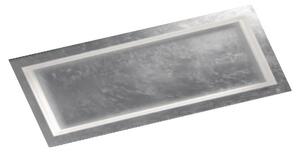 Plafoniera LED Square II 70x35cm con foglia d'argento
