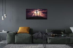 Foto quadro su tela Gesù Cross 100x50 cm