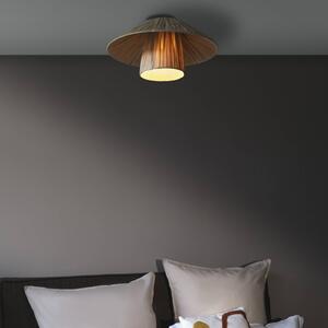 OSRAM Plafoniera soffitto Decor Bamboo Paper Hut, dimmerabile, Marrone / Ruggine, Soggiorno / Sala da pranzo, bambù, Campagna / Rustiche, Plafoniera