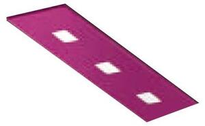 Plafoniera Contemporanea Sparta Metallo Magenta 3 Luci Gx53