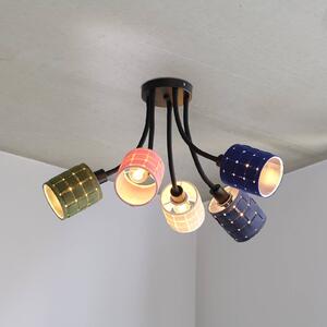 OSRAM Plafoniera soffitto Decor Felt Weaving Cans, dimmerabile, Multicolore, Soggiorno / Sala da pranzo, Tessuto / Stoffa / Seta, Plafoniera