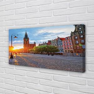 Quadro su tela Città Vecchia di Dugsk, Sunrise 100x50 cm