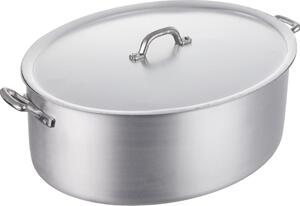 Pentole Agnelli Pentola Casseruola Ovale con Coperchio cm 36 - Family