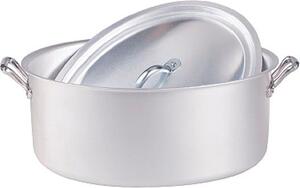 Pentole Agnelli Pentola Casseruola Ovale con Coperchio cm 28 - Family