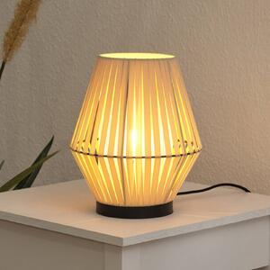 OSRAM Lampada da tavolo Decor Stripes, Crema / Ambra, Soggiorno / Sala da pranzo, Tessuto / Stoffa / Seta, Lampada da tavolo