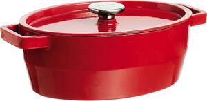 Pyrex Pentola Casseruola in Ghisa Cocotte Ovale 38.5 X 27.5 X 15 cm con Coperchio