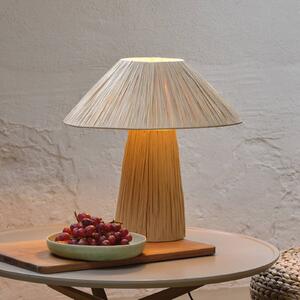 OSRAM Lampada da tavolo Decor Bamboo Paper Hut, Marrone / Ruggine, Soggiorno / Sala da pranzo, bambù, Campagna / Rustiche, Lampada da tavolo