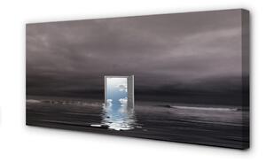 Quadro su tela Cielo della porta del mare 100x50 cm