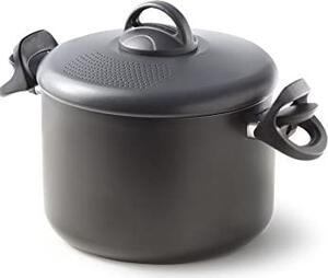 Accademia Mugnano Pentola Cuoci Pasta Antiaderente in Alluminio cm 22 con Coperchio