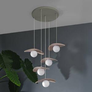 OSRAM Lampada a sospensione Decor Pearl, dimmerabile, Crema / Ambra, Soggiorno / Sala da pranzo, Tessuto / Stoffa / Seta, Moderno, Lampada a sospensione