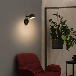 OSRAM Applique da parete a LED Decor Kyoto, dimmerabile, Nero, Soggiorno / Sala da pranzo, Alluminio, Moderno, Applique a LED