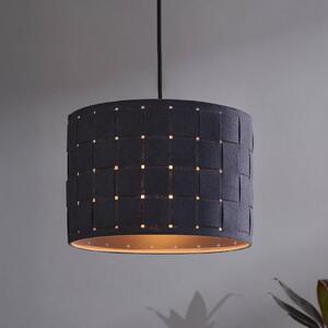 OSRAM Lampada a sospensione Decor Felt Weaving, dimmerabile, Alluminio / Grigio / Zincato, Soggiorno / Sala da pranzo, Tessuto / Stoffa / Seta, Lampada a sospensione
