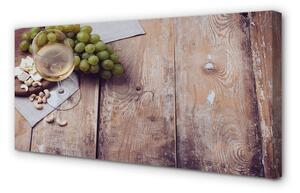 Quadro su tela Bicchiere di noci d'uva 100x50 cm