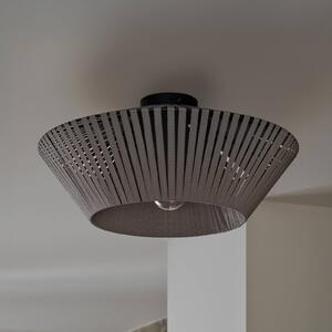 OSRAM Plafoniera soffitto Decor Stripes, dimmerabile, Alluminio / Grigio / Zincato, Soggiorno / Sala da pranzo, Tessuto / Stoffa / Seta, Plafoniera