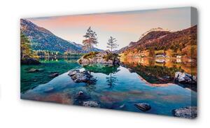 Quadro stampa su tela Germania montagne Alpi Autumn Lake 100x50 cm