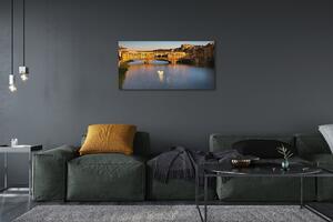 Foto quadro su tela Italia Sunrise Bridges 100x50 cm