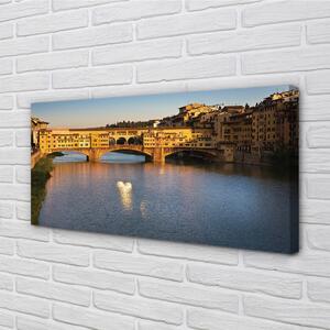 Foto quadro su tela Italia Sunrise Bridges 100x50 cm