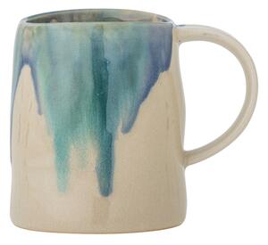 Tazza blu/beige in gres 450 ml Yori – Bloomingville