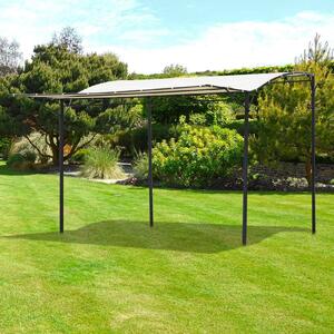 VivaGarden Pergola da Esterno in Acciaio/Poliestere Dimensioni 3x2,5 mt colore Crema