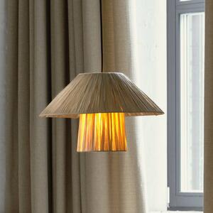 OSRAM Lampada a sospensione Decor Bamboo Paper Hut, dimmerabile, Marrone / Ruggine, Soggiorno / Sala da pranzo, bambù, Campagna / Rustiche, Lampada a sospensione