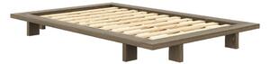 Letto singolo marrone in pino massiccio con rete inclusa 120x200 cm Japan – Karup Design
