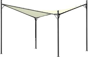VivaGarden Pergola da Esterno in Acciaio/Poliestere Dimensioni 3.5x3.5 mt colore Ecr - Alicante
