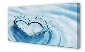 Quadro su tela Cade il cuore dell'acqua 100x50 cm
