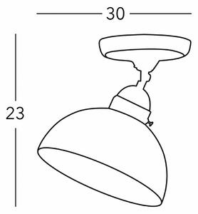 Austrolux Plafoniera soffitto Nonna, dimmerabile, Bianco / Opale, Soggiorno / Sala da pranzo, Vetro, Campagna / Rustiche, Plafoniera