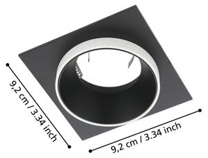 Eglo 900452 - Lampada da incasso CAROSSO 1xGU10/35W/230V nero