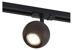 Lindby - Linaro Round Traccia spot GU10 Nero Lindby