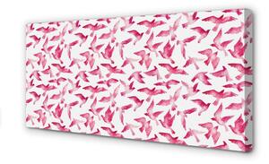 Quadro su tela Uccelli rosa 100x50 cm