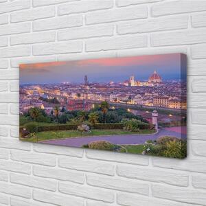 Stampa quadro su tela Italia Panorama River 100x50 cm
