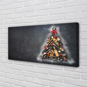Quadro su tela Decorazioni dell'albero di Natale 100x50 cm