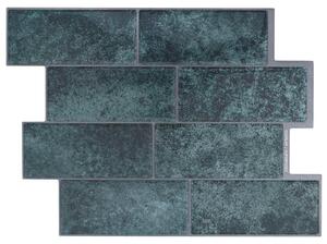 Piastrella subway 10 pcs Blu Verde 29 x 21 cm Poliuretano e PET