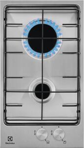 Electrolux Piano Cottura 2 Fuochi a Gas 29 cm Superficie in Acciaio Inox - EGG3222N
