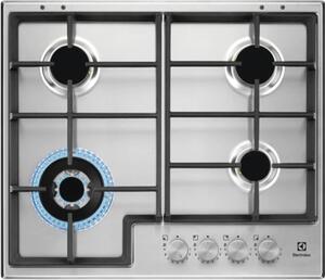 Electrolux Piano Cottura 4 Fuochi a Gas 60 Cm colore Acciaio Inox - EGS64362X